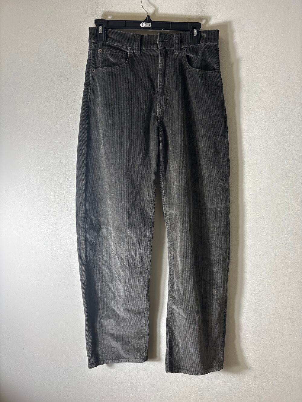 Madewell Gray Cordoroy Wide Leg "The Balloon Pant" Sz 27